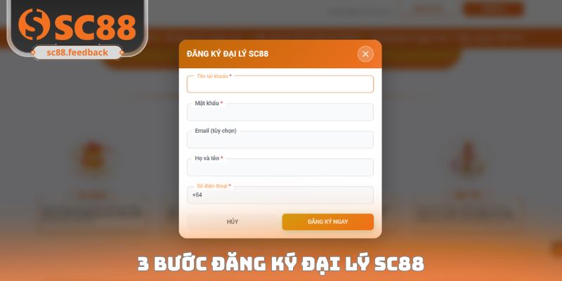3 bước đăng ký đại lý SC88