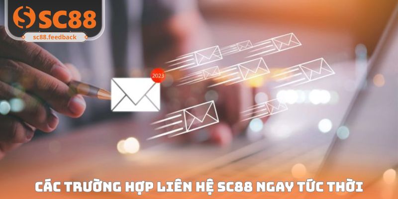 Các trường hợp liên hệ SC88 ngay tức thời