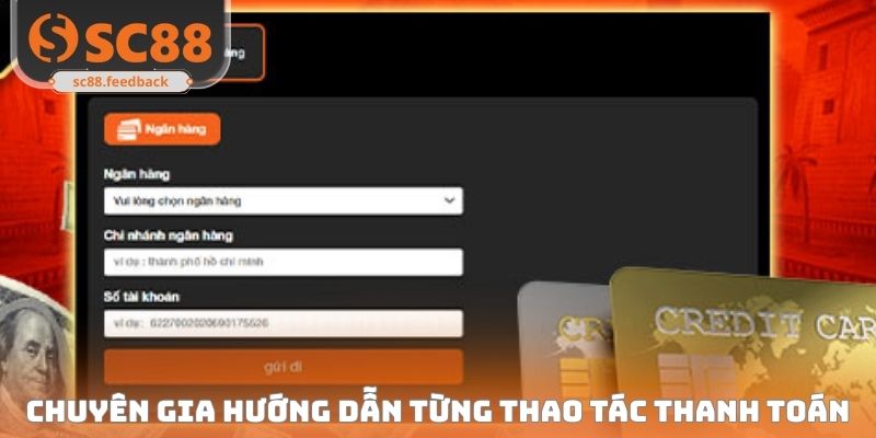 Chuyên gia hướng dẫn từng thao tác thanh toán