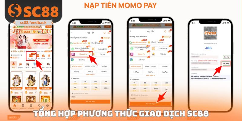 Tổng hợp phương thức giao dịch SC88